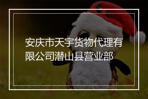 安庆市天宇货物代理有限公司潜山县营业部