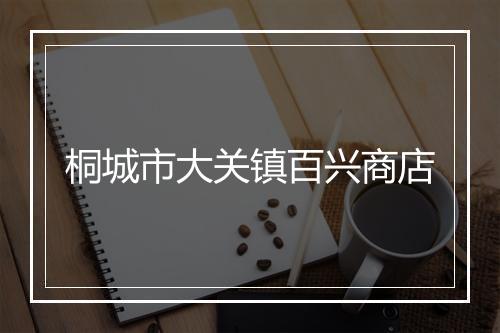 桐城市大关镇百兴商店