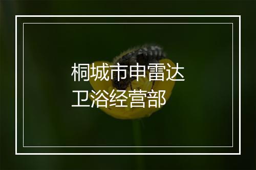 桐城市申雷达卫浴经营部