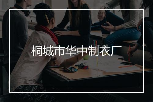 桐城市华中制衣厂