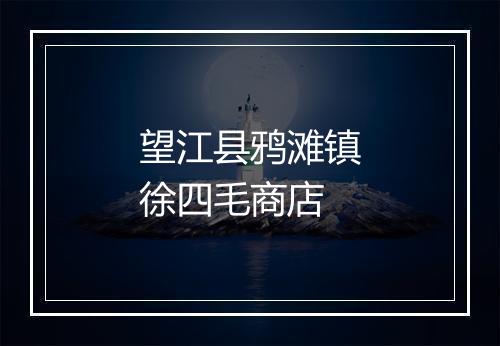望江县鸦滩镇徐四毛商店