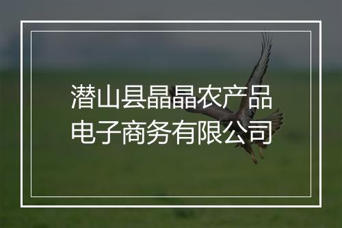 潜山县晶晶农产品电子商务有限公司