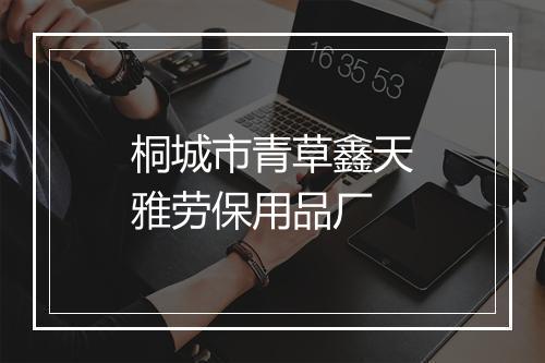 桐城市青草鑫天雅劳保用品厂