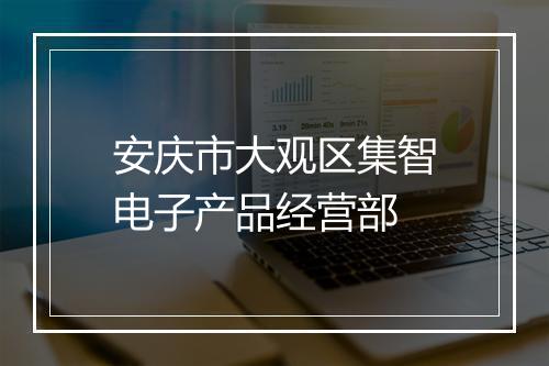 安庆市大观区集智电子产品经营部