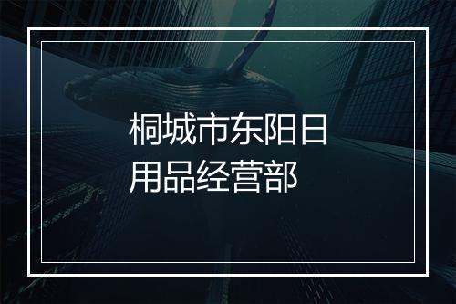 桐城市东阳日用品经营部