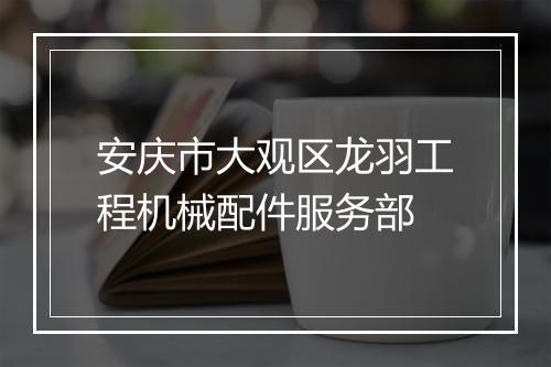 安庆市大观区龙羽工程机械配件服务部