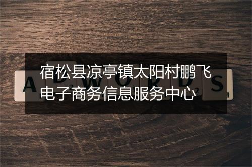 宿松县凉亭镇太阳村鹏飞电子商务信息服务中心