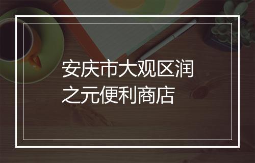 安庆市大观区润之元便利商店