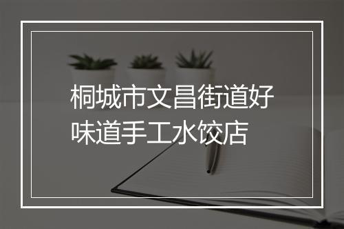 桐城市文昌街道好味道手工水饺店