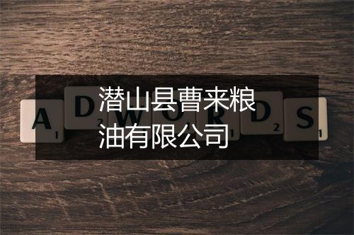 潜山县曹来粮油有限公司