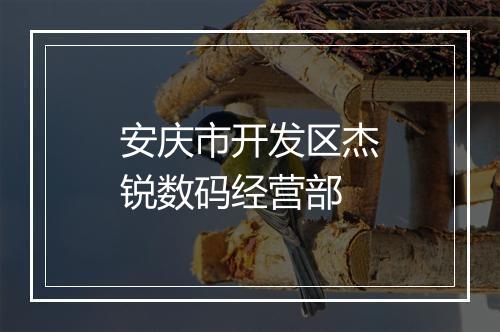 安庆市开发区杰锐数码经营部