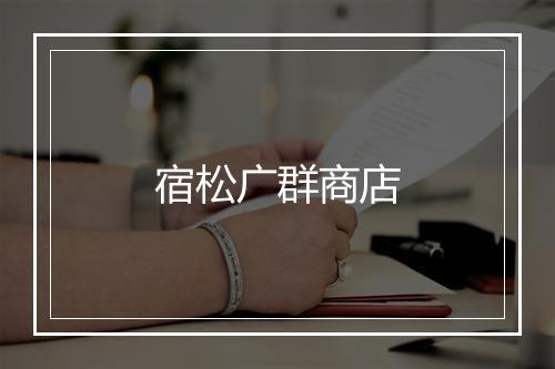 宿松广群商店