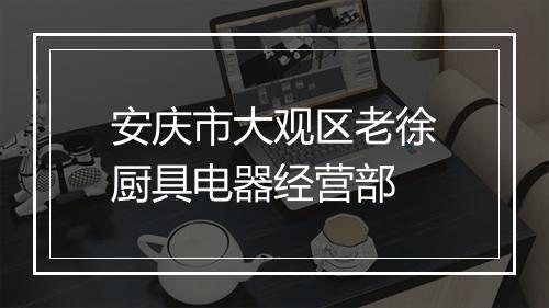 安庆市大观区老徐厨具电器经营部
