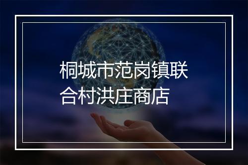 桐城市范岗镇联合村洪庄商店