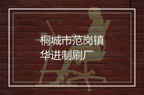 桐城市范岗镇华进制刷厂