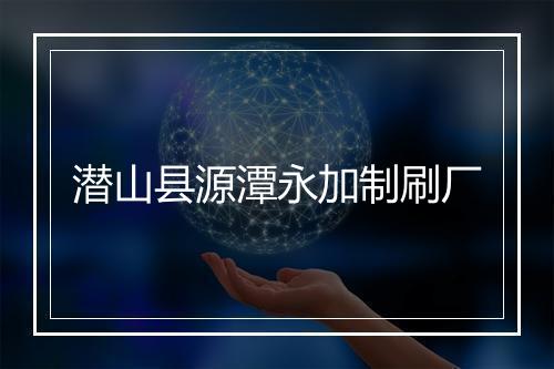 潜山县源潭永加制刷厂