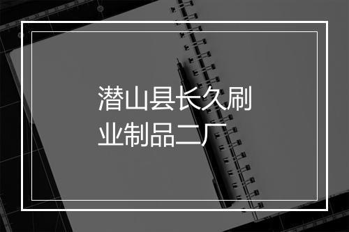 潜山县长久刷业制品二厂