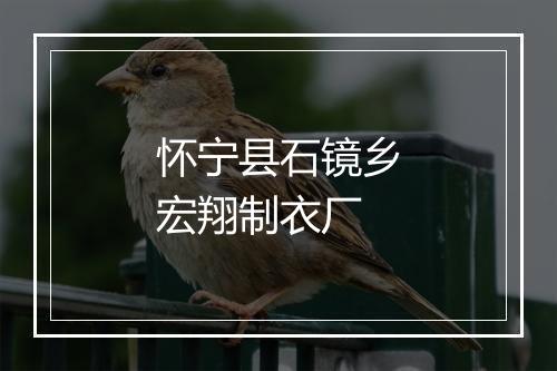 怀宁县石镜乡宏翔制衣厂