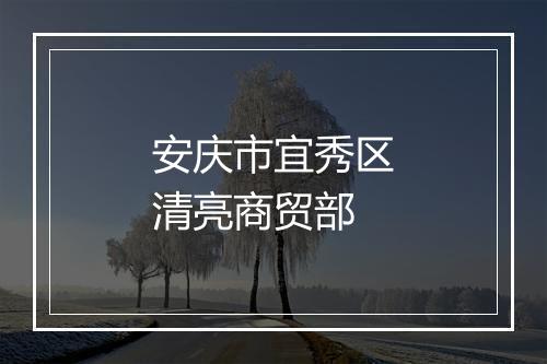 安庆市宜秀区清亮商贸部