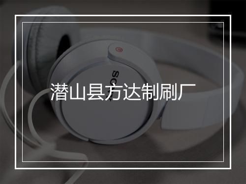 潜山县方达制刷厂