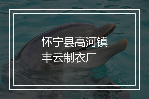 怀宁县高河镇丰云制衣厂