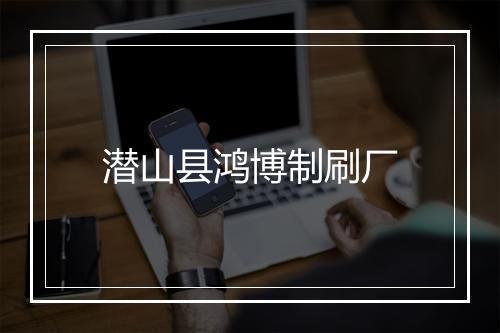 潜山县鸿博制刷厂
