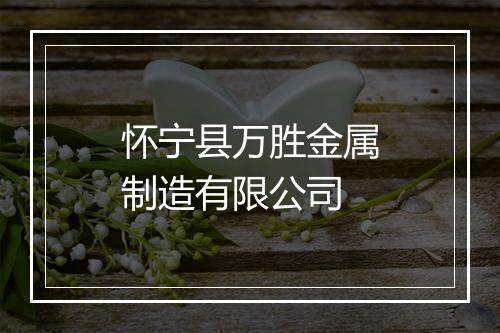 怀宁县万胜金属制造有限公司