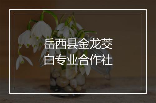 岳西县金龙茭白专业合作社
