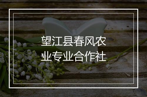 望江县春风农业专业合作社