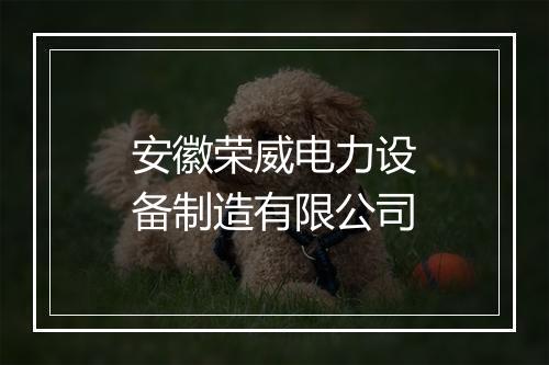 安徽荣威电力设备制造有限公司
