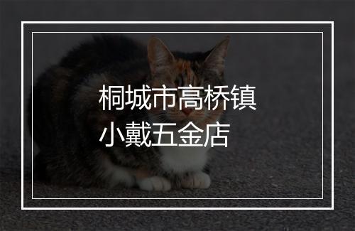 桐城市高桥镇小戴五金店