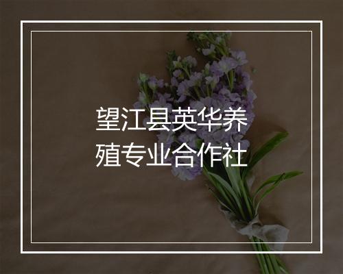 望江县英华养殖专业合作社