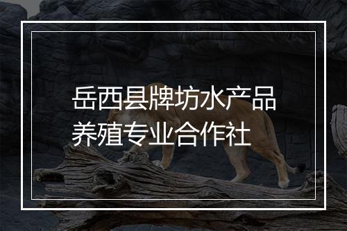 岳西县牌坊水产品养殖专业合作社