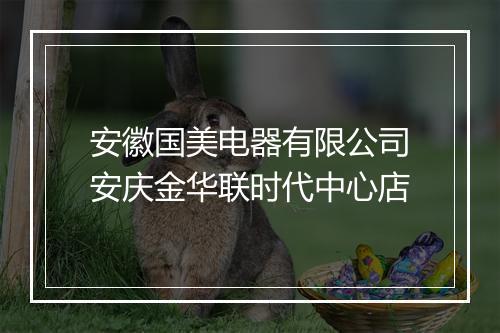 安徽国美电器有限公司安庆金华联时代中心店