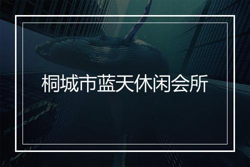 桐城市蓝天休闲会所