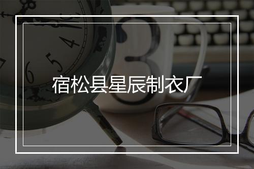 宿松县星辰制衣厂