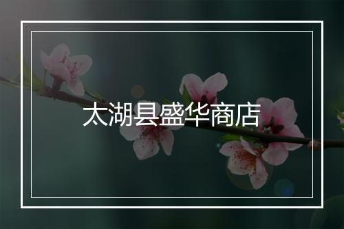 太湖县盛华商店
