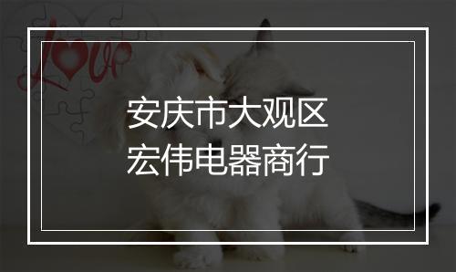 安庆市大观区宏伟电器商行