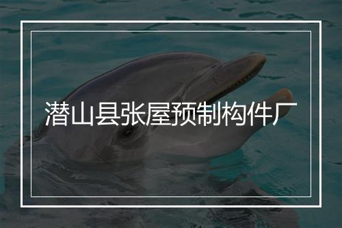 潜山县张屋预制构件厂