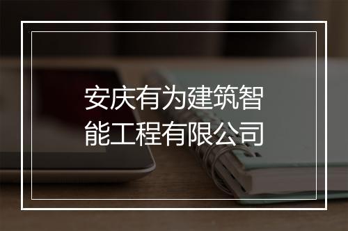 安庆有为建筑智能工程有限公司