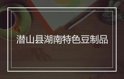潜山县湖南特色豆制品