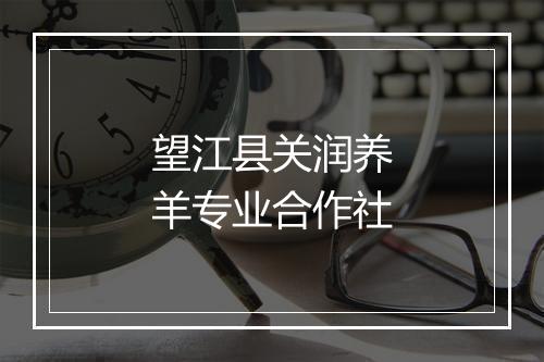 望江县关润养羊专业合作社