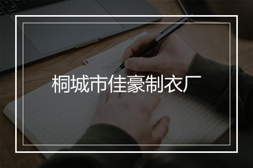 桐城市佳豪制衣厂