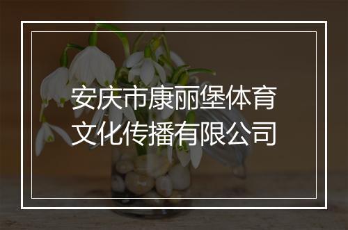 安庆市康丽堡体育文化传播有限公司