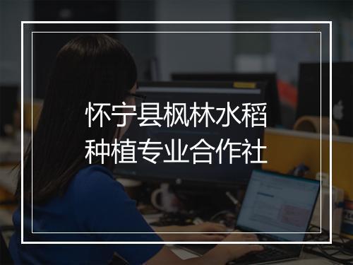 怀宁县枫林水稻种植专业合作社