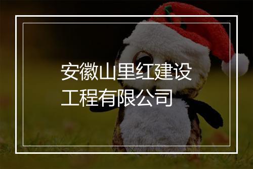安徽山里红建设工程有限公司