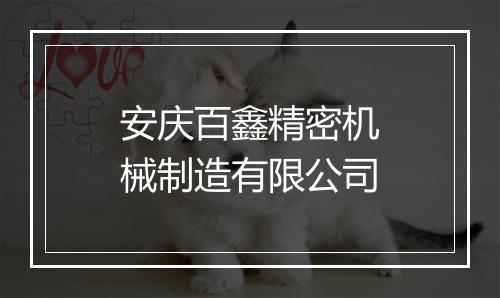 安庆百鑫精密机械制造有限公司