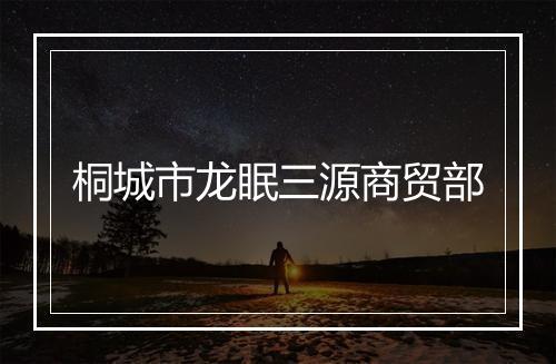 桐城市龙眠三源商贸部