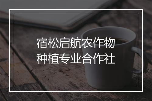 宿松启航农作物种植专业合作社