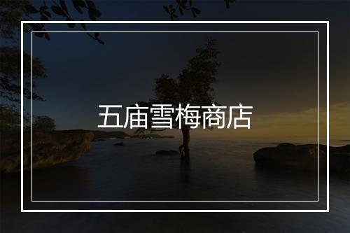 五庙雪梅商店